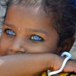 Голубые глаза у темнокожих людей