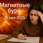 Магнитные бури сегодня, 19 мая 2025: прогноз солнечной активности