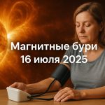 Магнитные бури 16 июля 2025: прогноз солнечной активности на сегодня