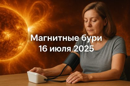 Магнитные бури 16 июля 2025: прогноз солнечной активности на сегодня