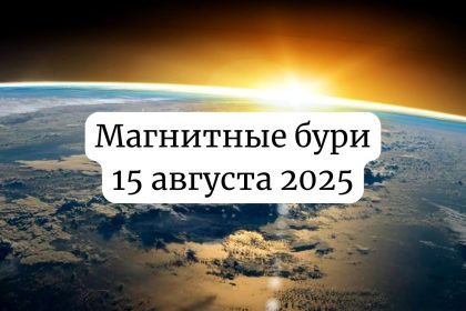 Магнитные бури 15 августа 2025: прогноз солнечной активности на сегодня