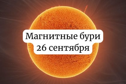 Магнитные бури 26 сентября Украина: прогноз солнечной активности