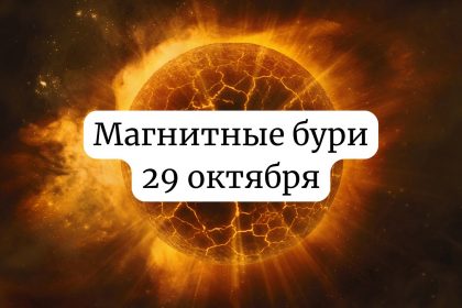 Магнитные бури 29 октября 2025 года: прогноз солнечной активности