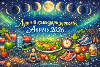 Лунный календарь на апрель 2026 года: неблагоприятные дни, фазы Луны и влияние на здоровье