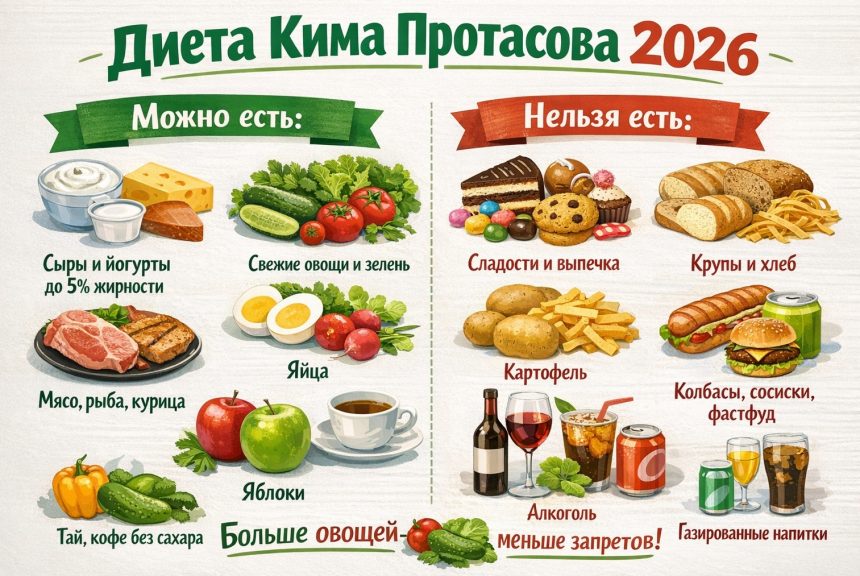 Диета Кима Протасова: что такое, что можно есть, меню на каждый день и помогает ли похудеть