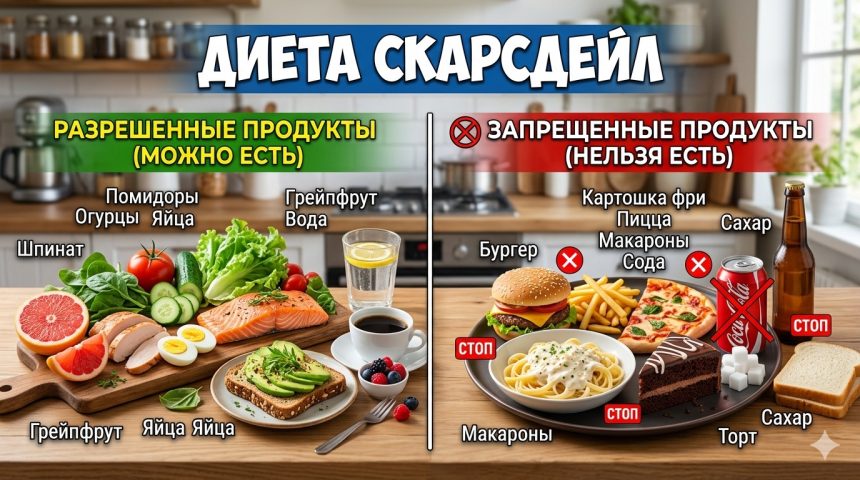 Диета Скарсдейл: что такое, что можно есть, меню на каждый день и помогает ли диета похудеть