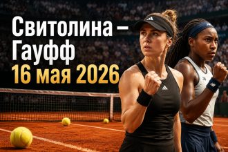 Свитолина — Гауфф 16 мая 2026: где смотреть онлайн финал WTA 1000 в Риме