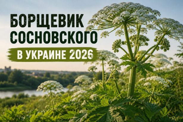Борщевик Сосновского в Украине 2026: как выглядит, где растет и что делать при ожоге