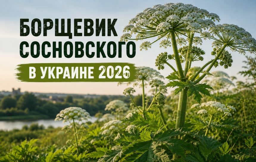 Борщевик Сосновского в Украине 2026: как выглядит, где растет и что делать при ожоге