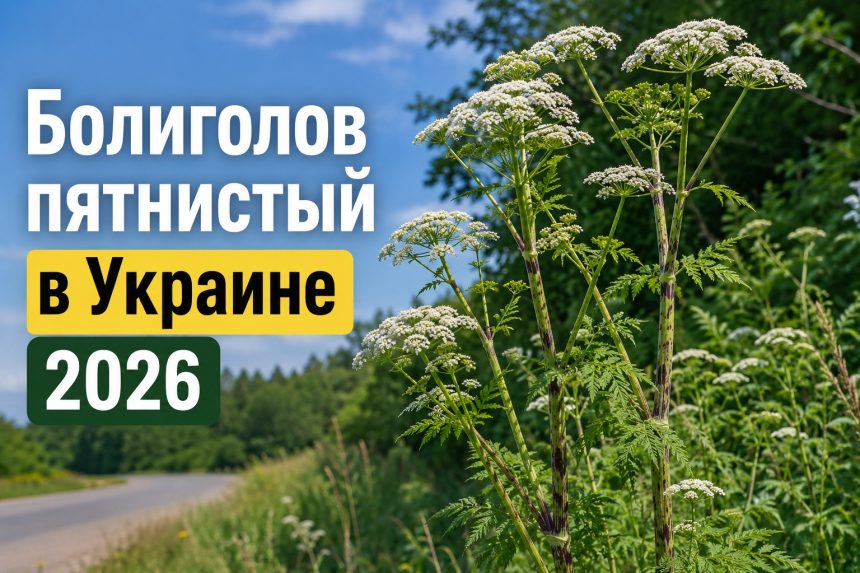Болиголов пятнистый в Украине 2026: как выглядит, где растет и что делать при отравлении