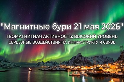 Магнитные бури 21 мая 2026 в Украине: прогноз солнечной активности на сегодня