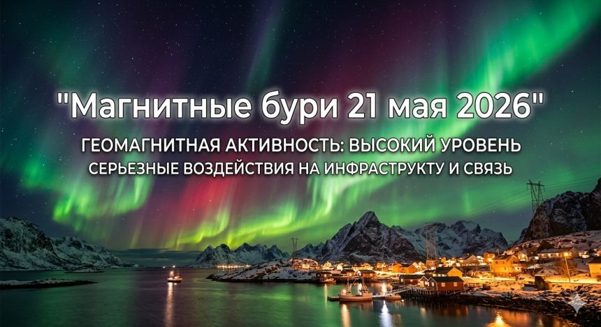 Магнитные бури 21 мая 2026 в Украине: прогноз солнечной активности на сегодня