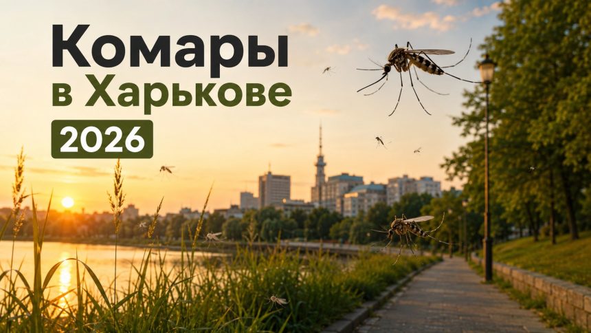 Комары в Харькове весной и летом 2026: когда начинается пик, где их больше всего и как защититься от укусов