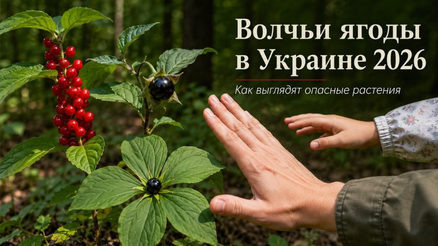 Волчьи ягоды в Украине 2026: как выглядят опасные растения и что делать при отравлении