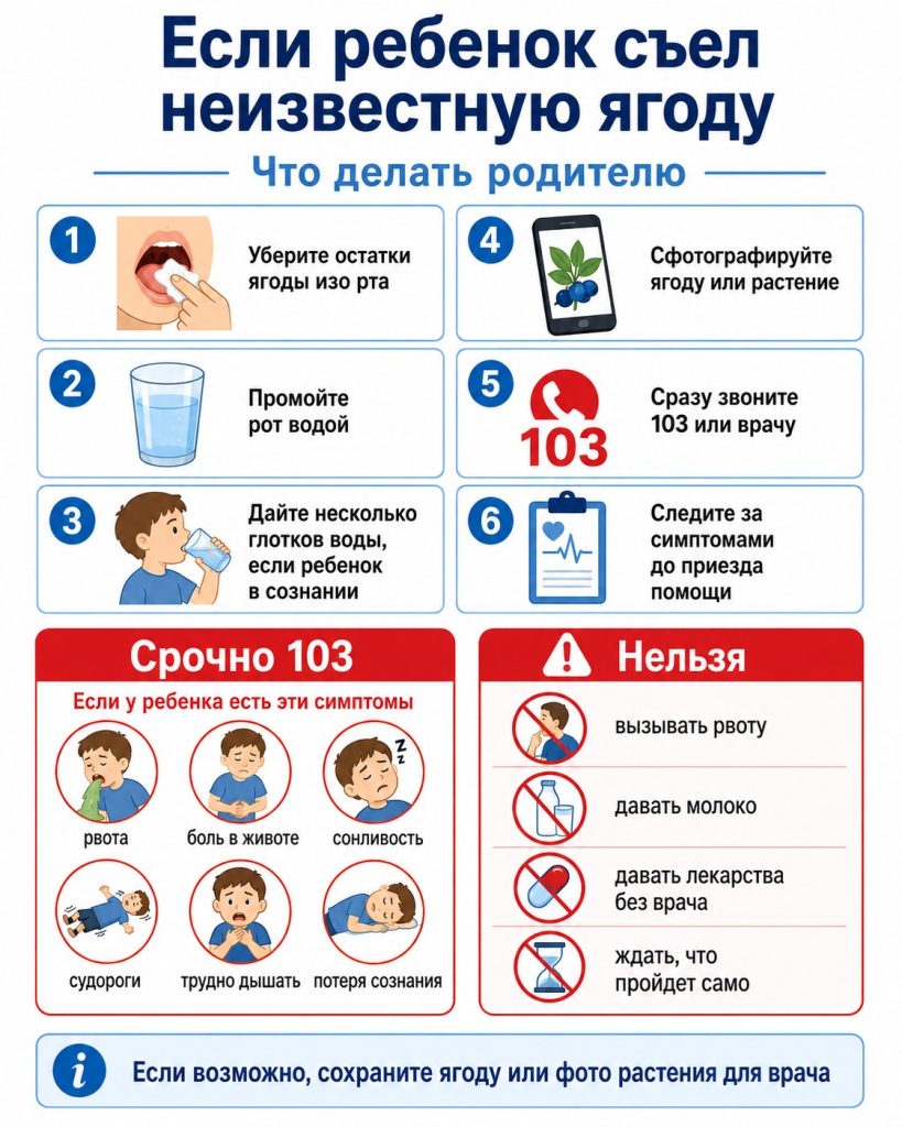 Ядовитые ягоды в Карпатах 2026: что нельзя трогать детям во время прогулок, симптомы отравления и первая помощь