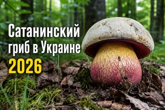 Сатанинский гриб в Украине 2026: как выглядит, где растет и что делать при отравлении
