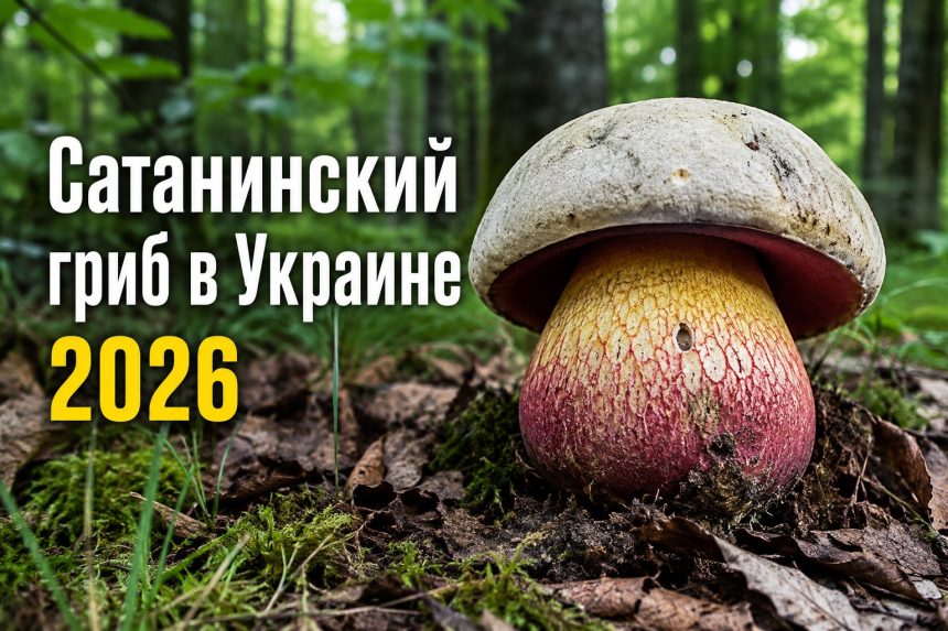 Сатанинский гриб в Украине 2026: как выглядит, где растет и что делать при отравлении