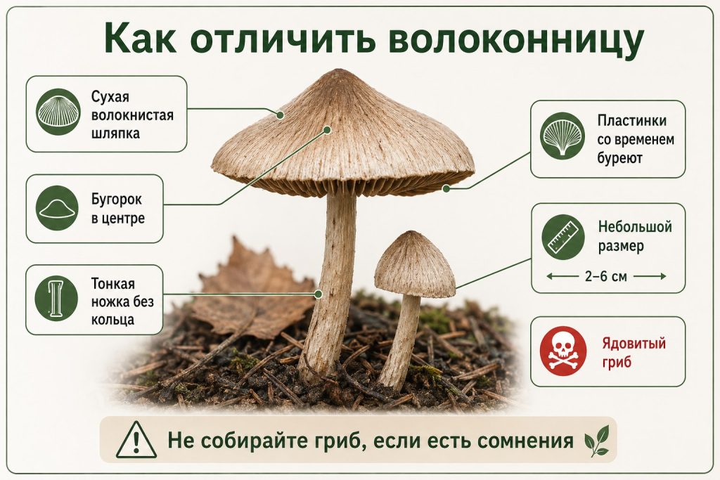 Волоконница в Украине 2026: как выглядит, где растет и что делать при отравлении