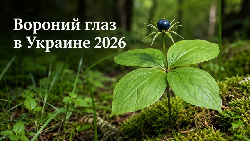 Вороний глаз в Украине 2026: как выглядит, где растет, чем опасна и что делать при отравлении