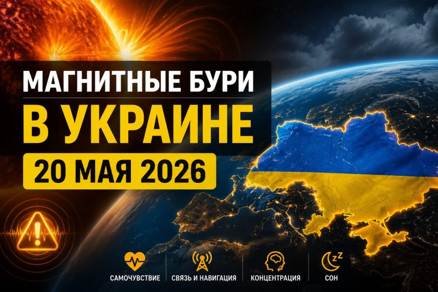 Магнитные бури 20 мая 2026 в Украине: прогноз солнечной активности на сегодня