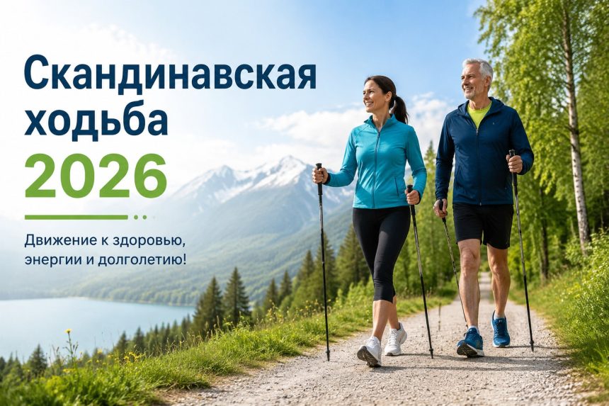 Скандинавская ходьба 2026: что такое, кому подходит, польза для здоровья и как начать