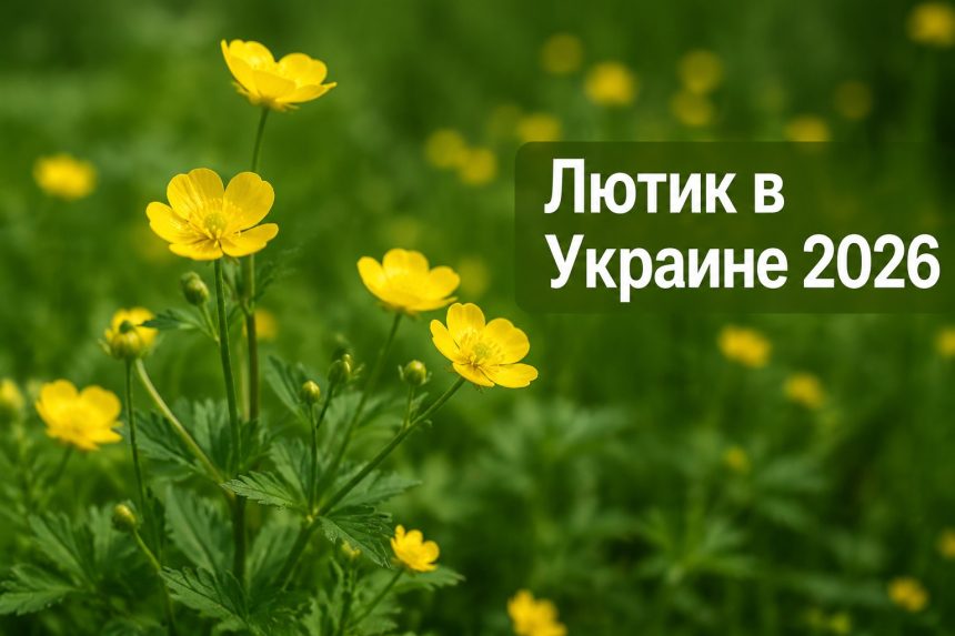 Лютик в Украине 2026: ядовит и можно ли трогать, как выглядит и где растет