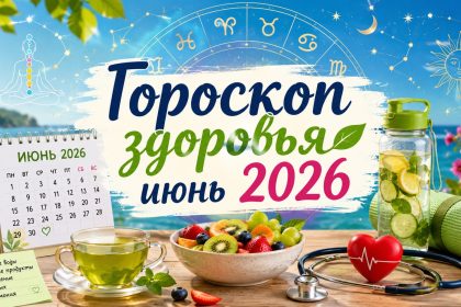Гороскоп здоровья июнь 2026: прогноз, энергетика, благоприятные и неблагоприятные дни месяца