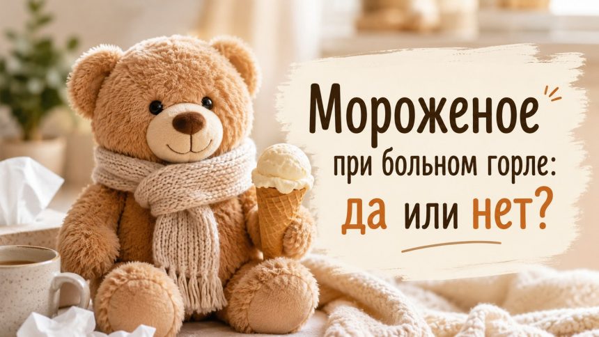 Можно ли есть мороженое, когда болит горло: мифы и правда, последствия для здоровья