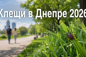 Клещи в Днепре 2026: в каких парках нужно быть осторожными и что делать после укуса