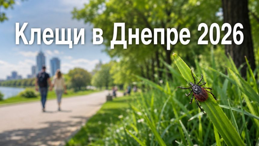 Клещи в Днепре 2026: в каких парках нужно быть осторожными и что делать после укуса