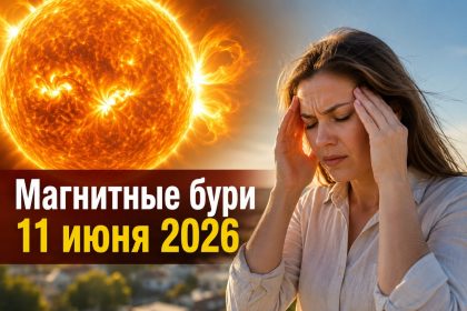 Магнитные бури 11 июня 2026 в Украине: прогноз солнечной активности на сегодня