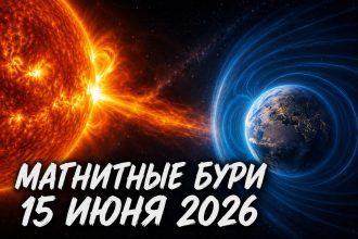 Магнитные бури 15 июня 2026 в Украине: прогноз солнечной активности на сегодня