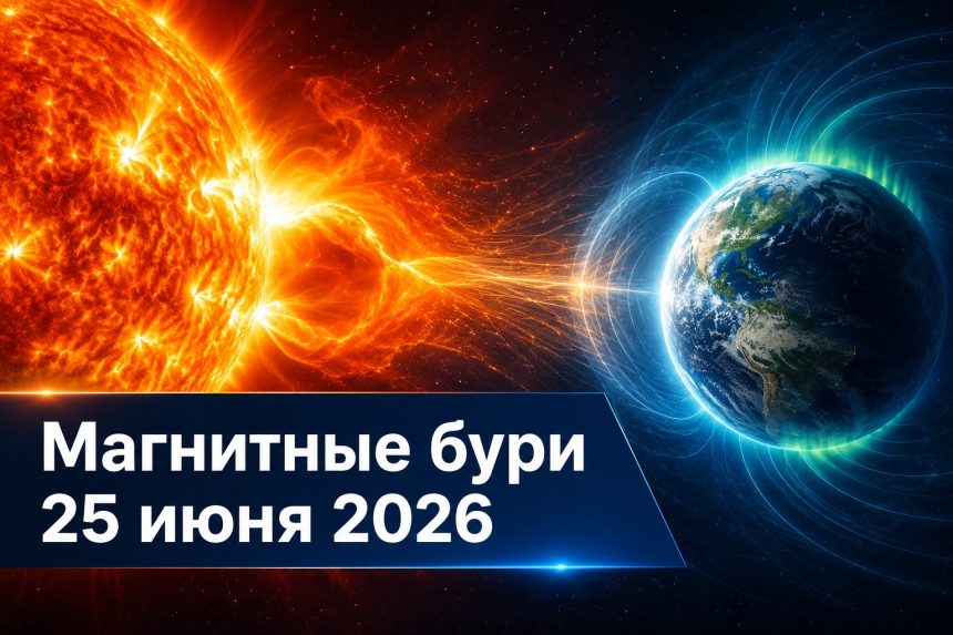 Магнитные бури 25 июня 2026 в Украине: прогноз солнечной активности на сегодня