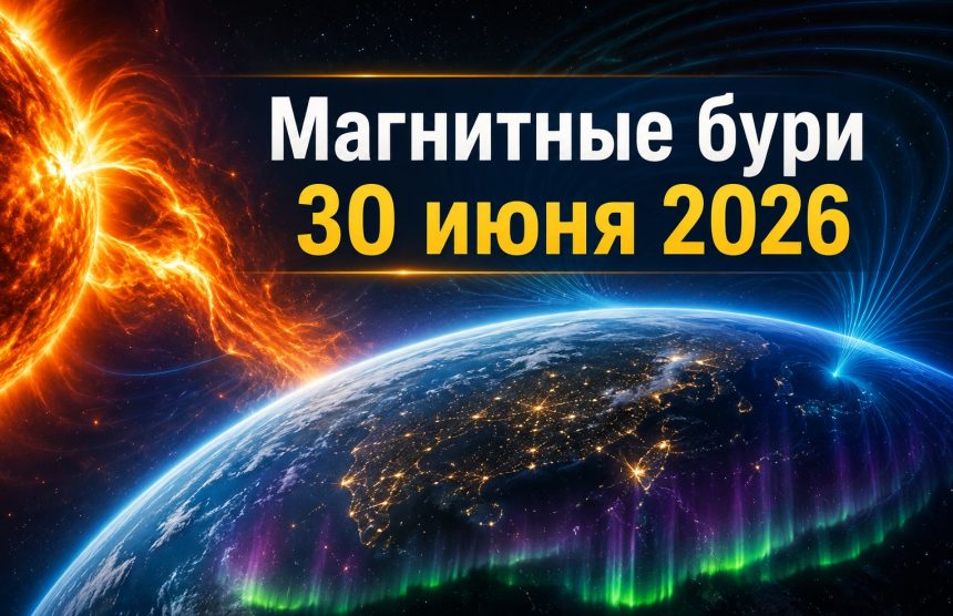 Магнитные бури 30 июня 2026 в Украине: прогноз солнечной активности на сегодня