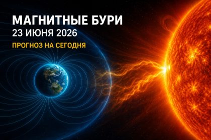 Магнитные бури 23 июня 2026 в Украине: прогноз солнечной активности на сегодня