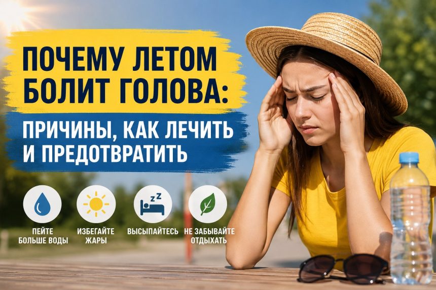 Почему летом болит голова: причины, как лечить и предотвратить