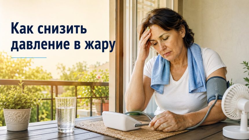 Как снизить давление в жару: что делать дома и когда нужна скорая