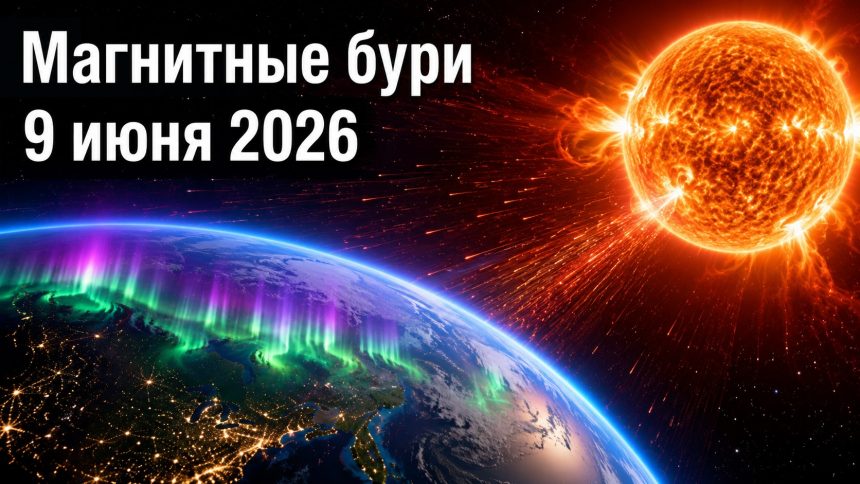 Магнитные бури 9 июня 2026 в Украине: прогноз солнечной активности на сегодня