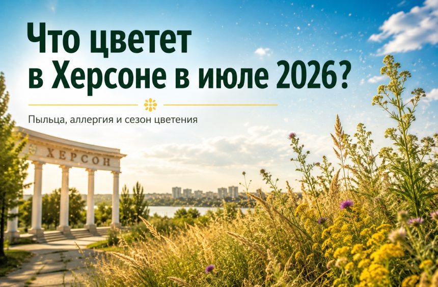 Аллергия и пыльца в Херсоне 2026: что цветет в июле, как избежать и лечить симптомы