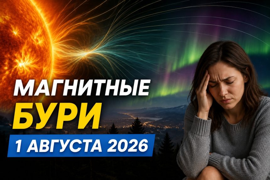 Магнитные бури 1 августа 2026 в Украине: прогноз солнечной активности на сегодня