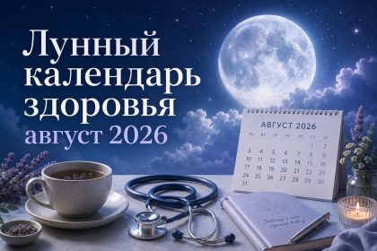 Лунный календарь август 2026 года: неблагоприятные дни, фазы Луны и влияние на здоровье