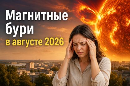 Магнитные бури август 2026 в Украине: прогноз солнечной активности на месяц