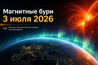 Магнитные бури 3 июля 2026 в Украине: прогноз солнечной активности на сегодня