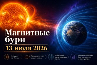 Магнитные бури 13 июля 2026 в Украине: прогноз солнечной активности на сегодня