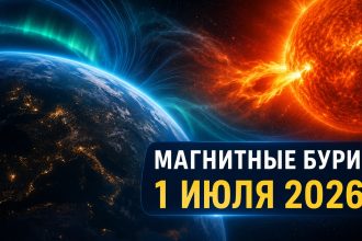 Магнитные бури 1 июля 2026 в Украине: прогноз солнечной активности на сегодня