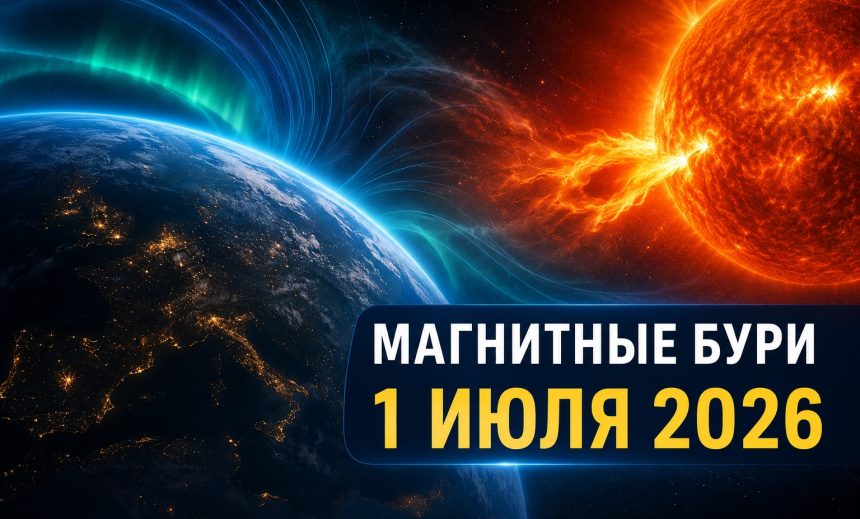 Магнитные бури 1 июля 2026 в Украине: прогноз солнечной активности на сегодня