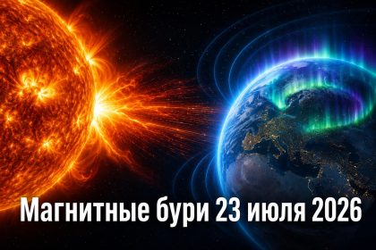 Магнитные бури 23 июля 2026 в Украине: прогноз солнечной активности на сегодня