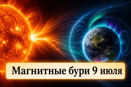 Магнитные бури 9 июля 2026 в Украине: прогноз солнечной активности на сегодня