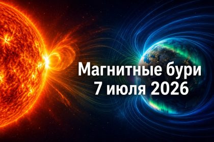 Магнитные бури 7 июля 2026 в Украине: прогноз солнечной активности на сегодня