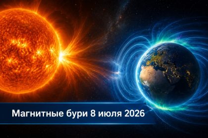 Магнитные бури 8 июля 2026 в Украине: прогноз солнечной активности на сегодня